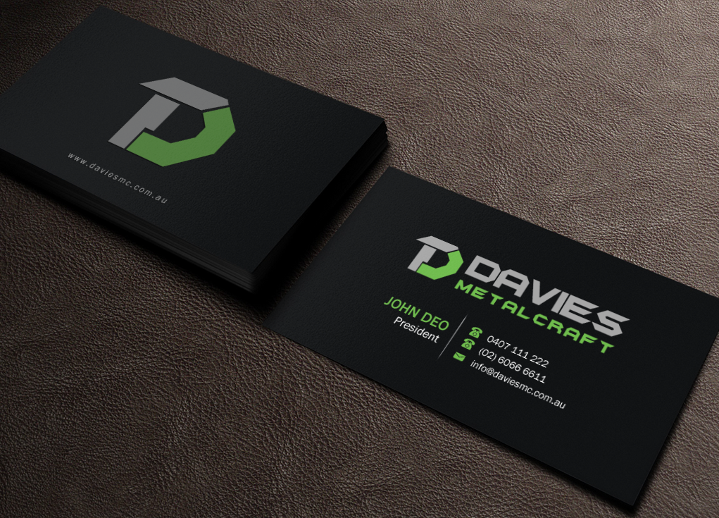 Business Card Design by Brand aid for Davies Metalcraft | Design #13986181