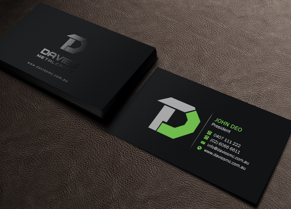 Business Card Design by Brand aid for Davies Metalcraft | Design #13986182