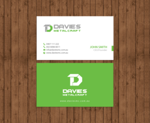 Business Card Design by chandrayaan.creative for Davies Metalcraft | Design: #13983184