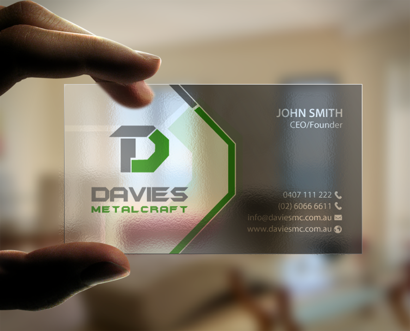Business Card Design by chandrayaan.creative for Davies Metalcraft | Design #13988014
