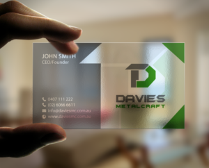 Business Card Design by chandrayaan.creative for Davies Metalcraft | Design: #13988018