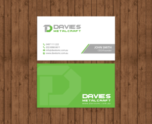 Business Card Design by chandrayaan.creative for Davies Metalcraft | Design: #13988021