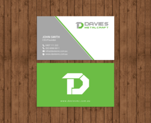 Business Card Design by chandrayaan.creative for Davies Metalcraft | Design: #13988035