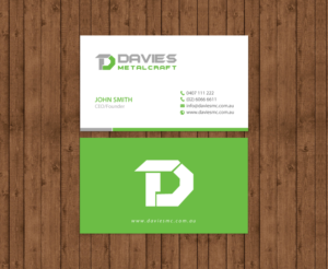 Business Card Design by chandrayaan.creative for Davies Metalcraft | Design: #13988036