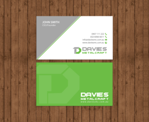 Business Card Design by chandrayaan.creative for Davies Metalcraft | Design: #13988038