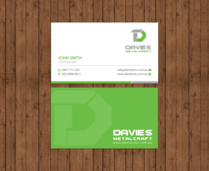 Business Card Design by chandrayaan.creative for Davies Metalcraft | Design: #13988062