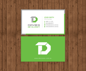 Business Card Design by chandrayaan.creative for Davies Metalcraft | Design: #13988066