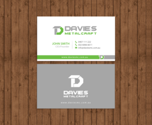 Business Card Design by chandrayaan.creative for Davies Metalcraft | Design: #13988720