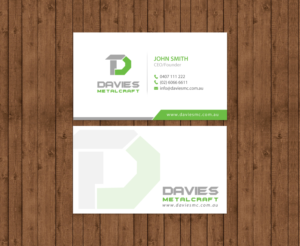 Business Card Design by chandrayaan.creative for Davies Metalcraft | Design: #13988722