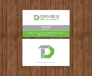 Business Card Design by chandrayaan.creative for Davies Metalcraft | Design: #13988723