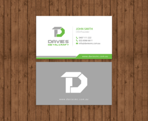 Business Card Design by chandrayaan.creative for Davies Metalcraft | Design: #13988724