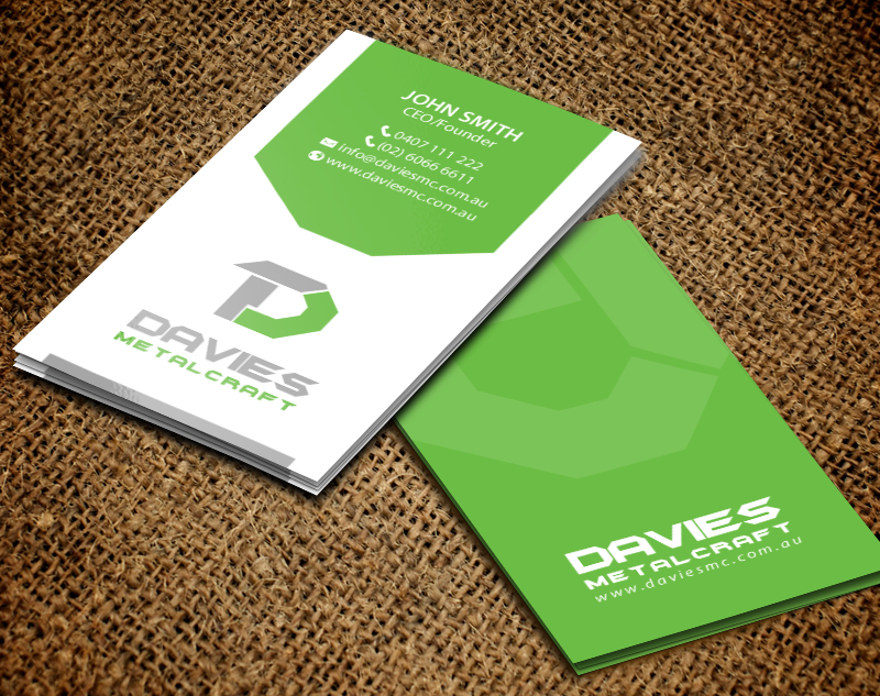 Business Card Design by chandrayaan.creative for Davies Metalcraft | Design #13988771