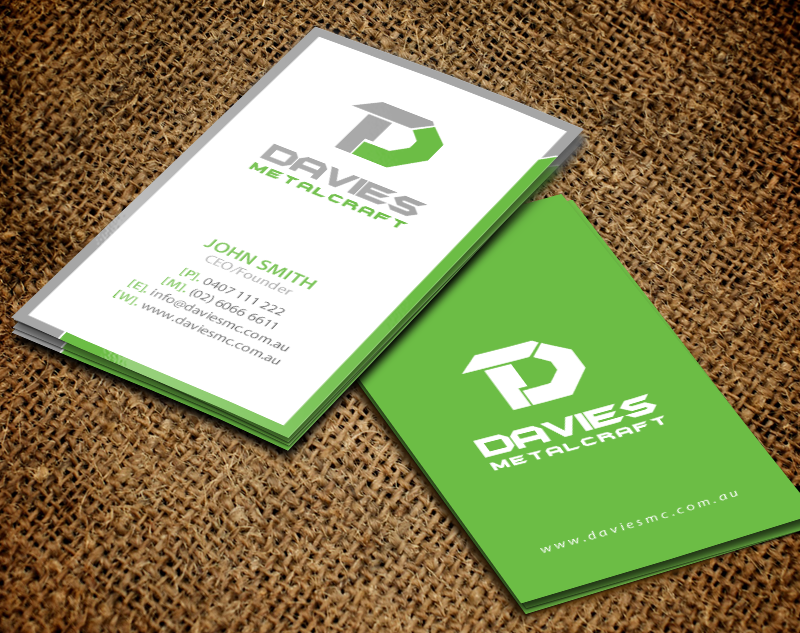 Visitenkarten-Design von chandrayaan.creative für Davies Metalcraft | Design #13988773