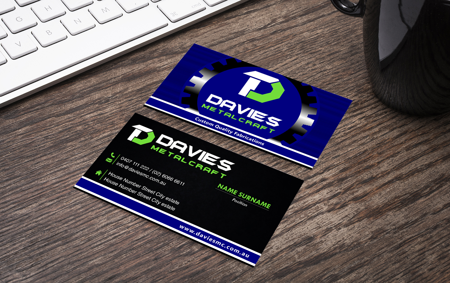 Business Card Design by hernandezpeterpaul for Davies Metalcraft | Design #13976729