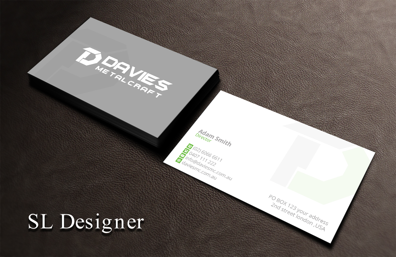 Business Card Design by SL Designer for Davies Metalcraft | Design #13958612