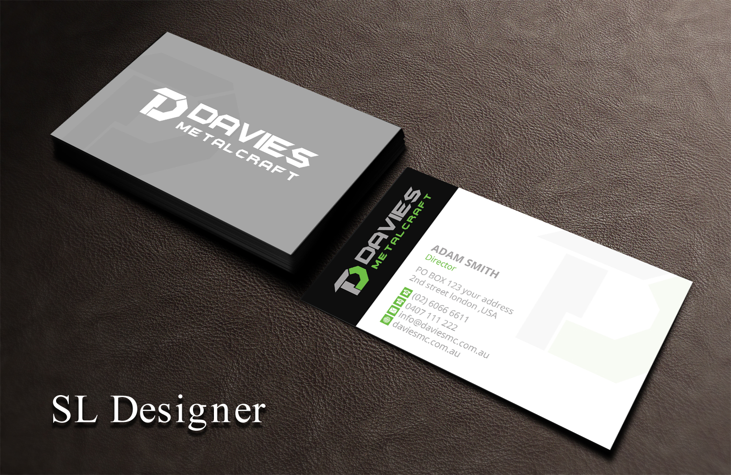 Visitenkarten-Design von SL Designer für Davies Metalcraft | Design #13958618