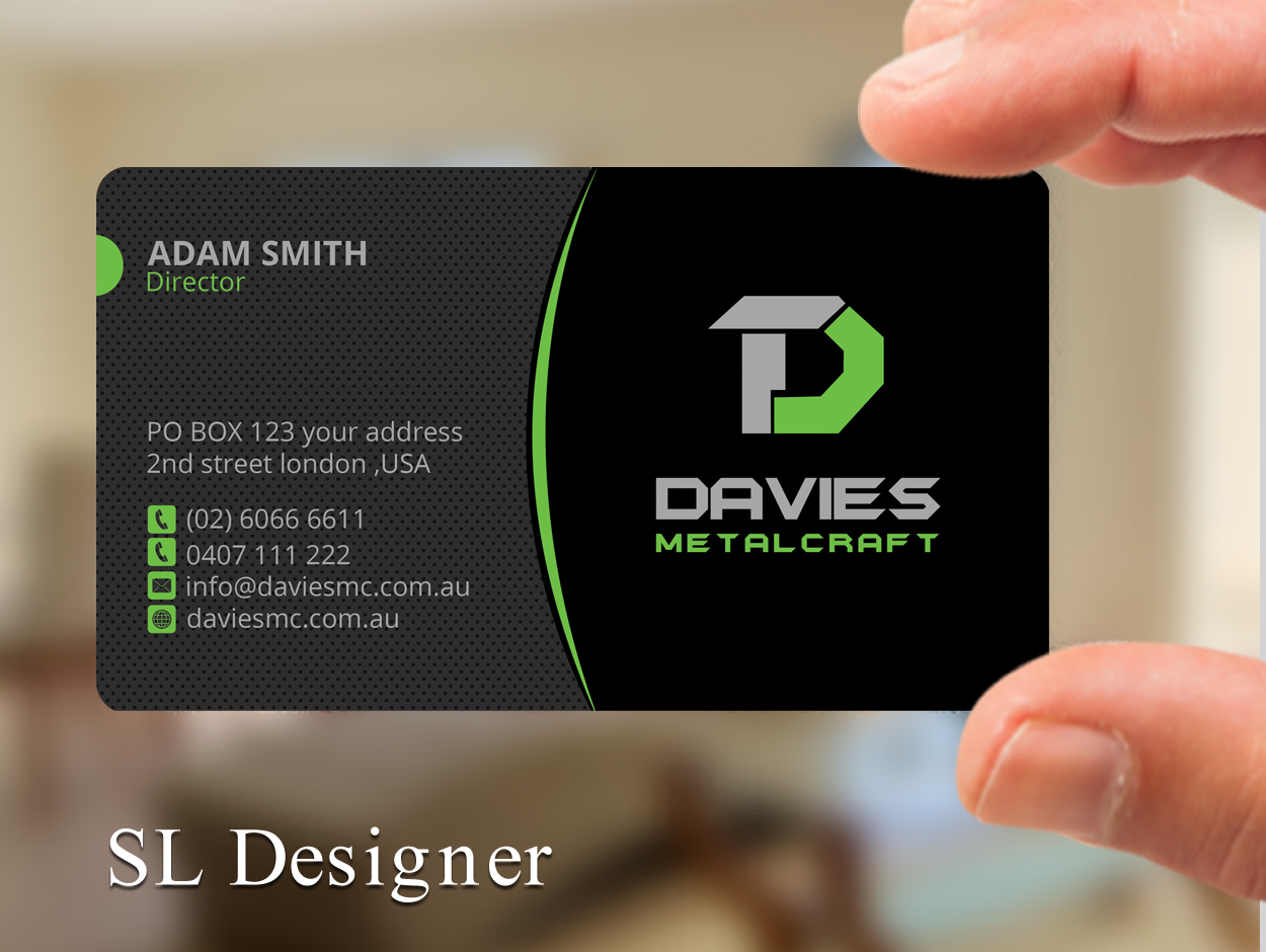Business Card Design by SL Designer for Davies Metalcraft | Design #13958632