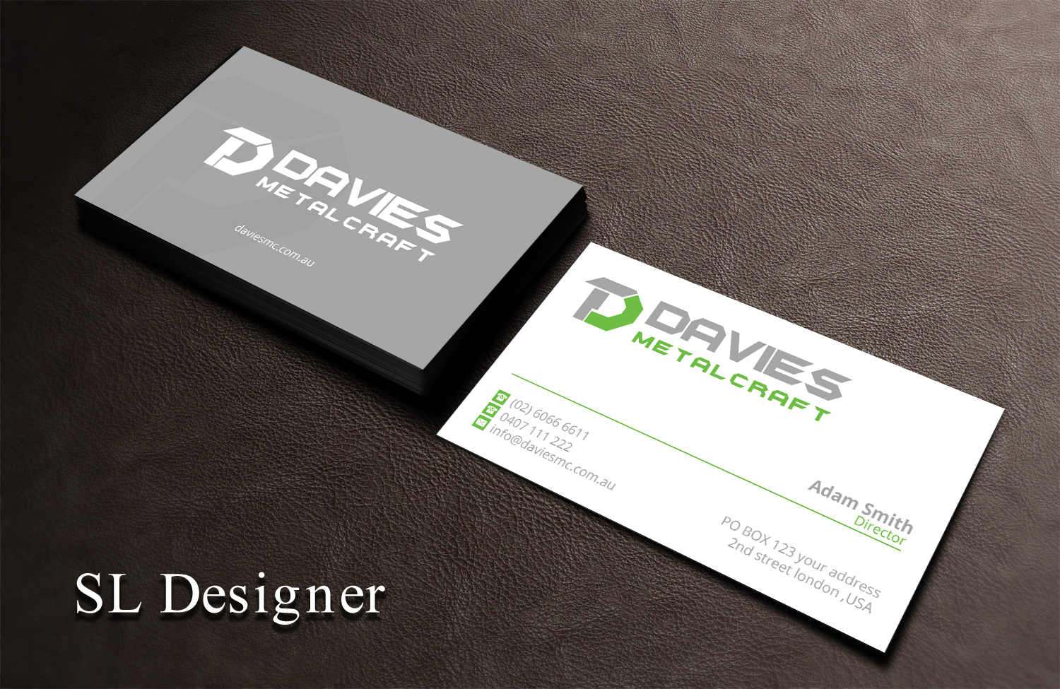 Business Card Design by SL Designer for Davies Metalcraft | Design #13958637