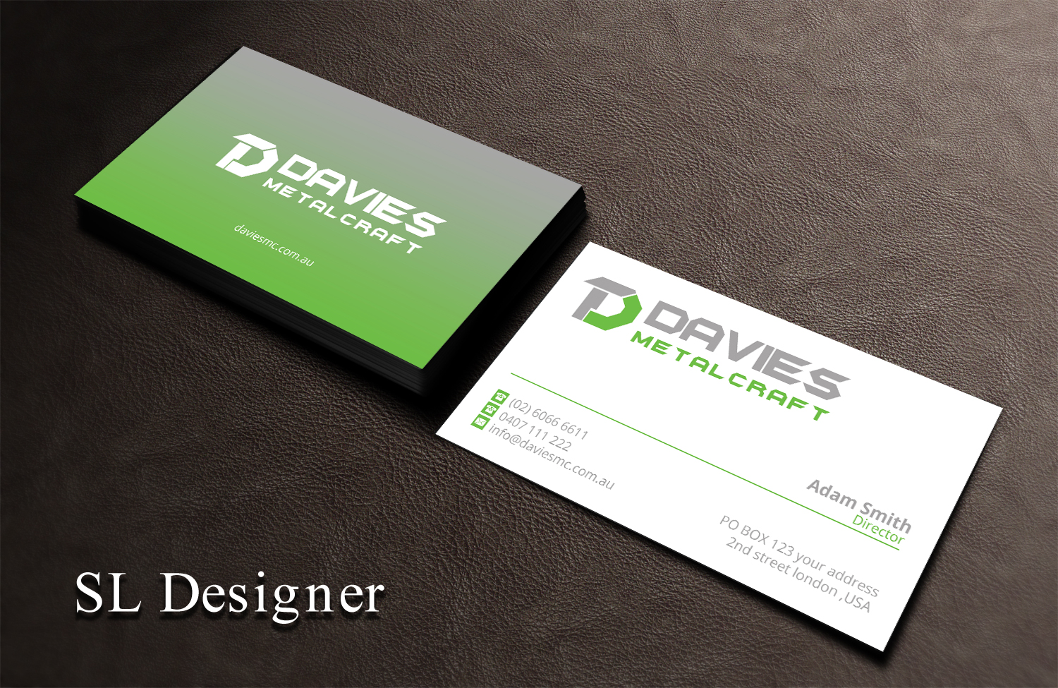 Business Card Design by SL Designer for Davies Metalcraft | Design #13958640