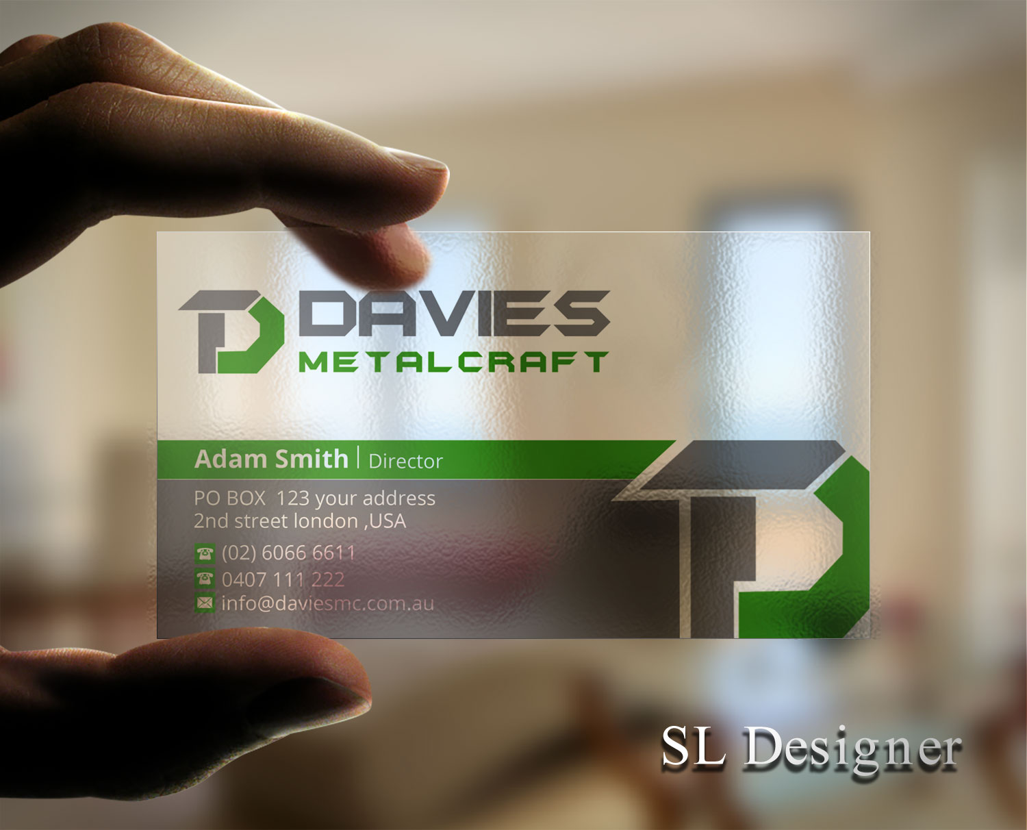 Business Card Design by SL Designer for Davies Metalcraft | Design #13959074