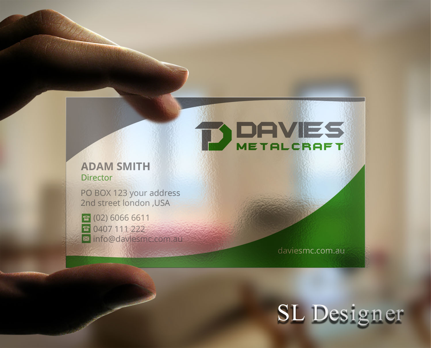 Business Card Design by SL Designer for Davies Metalcraft | Design #13959075
