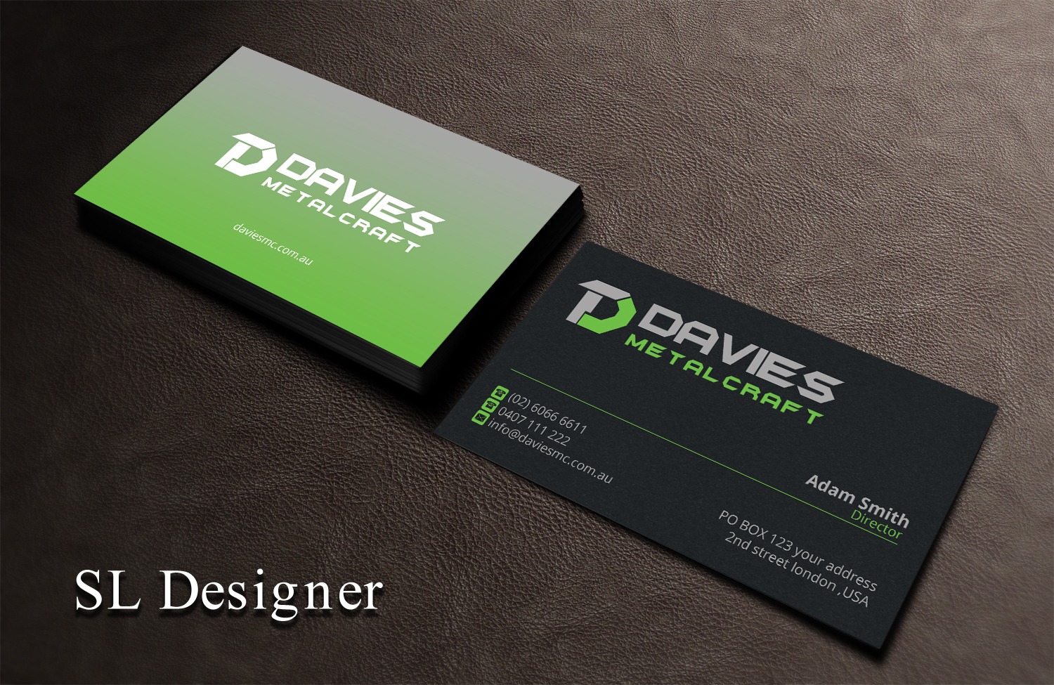 Business Card Design by SL Designer for Davies Metalcraft | Design #13959184