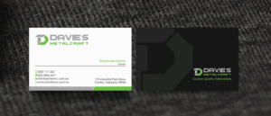 Business Card Design by Designs 2019 for Davies Metalcraft | Design: #13960618