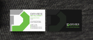 Business Card Design by Designs 2019 for Davies Metalcraft | Design: #13960622