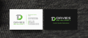 Business Card Design by Designs 2019 for Davies Metalcraft | Design: #13961047