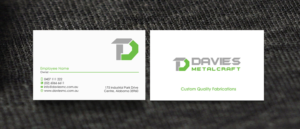 Business Card Design by Designs 2019 for Davies Metalcraft | Design: #13962363