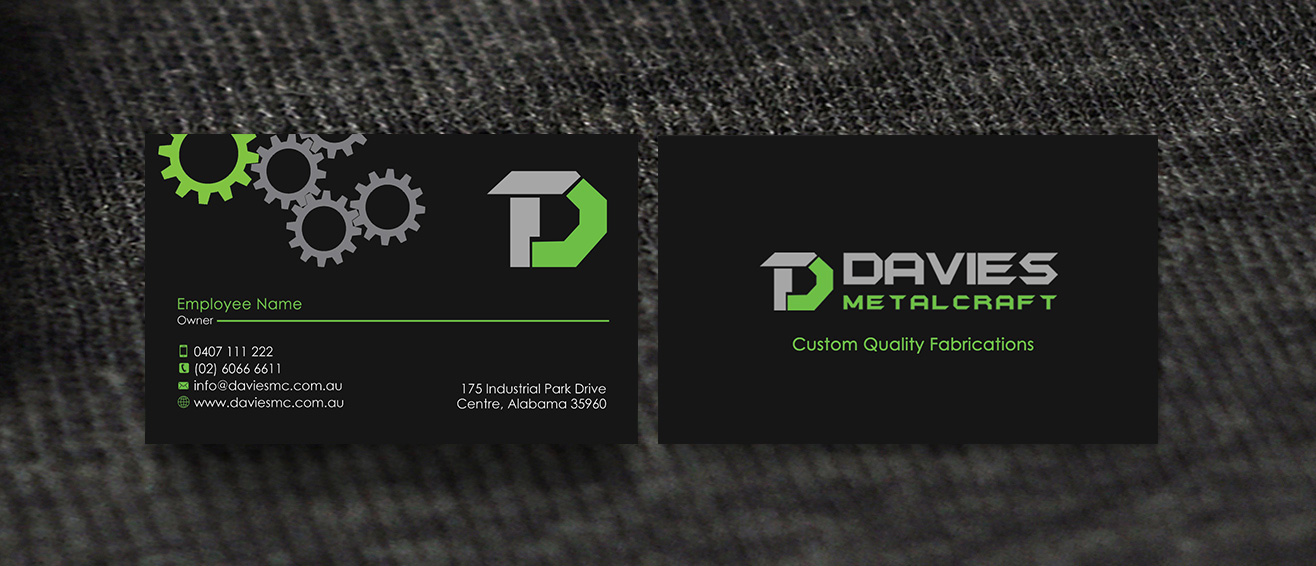 Business Card Design by Designs 2019 for Davies Metalcraft | Design #13974031