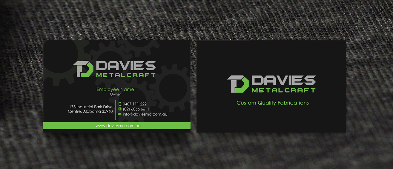 Business Card Design by Designs 2019 for Davies Metalcraft | Design #13974032
