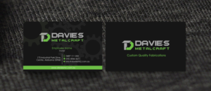 Business Card Design by Designs 2019 for Davies Metalcraft | Design: #13974032