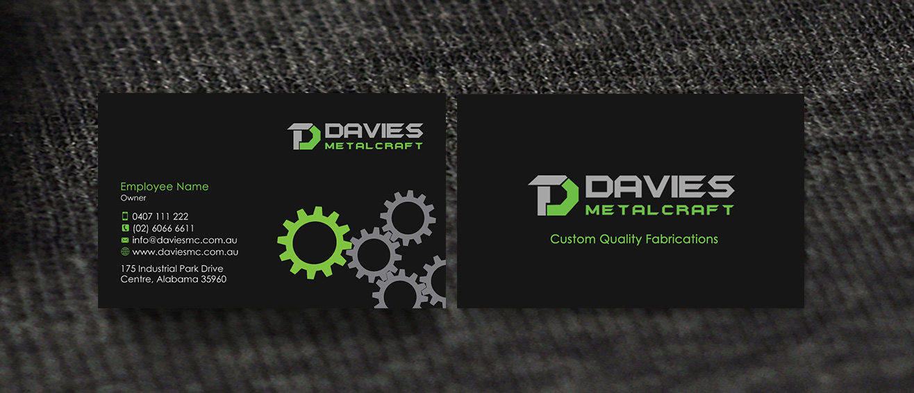 Business Card Design by Designs 2019 for Davies Metalcraft | Design #13974034