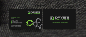 Business Card Design by Designs 2019 for Davies Metalcraft | Design: #13974034