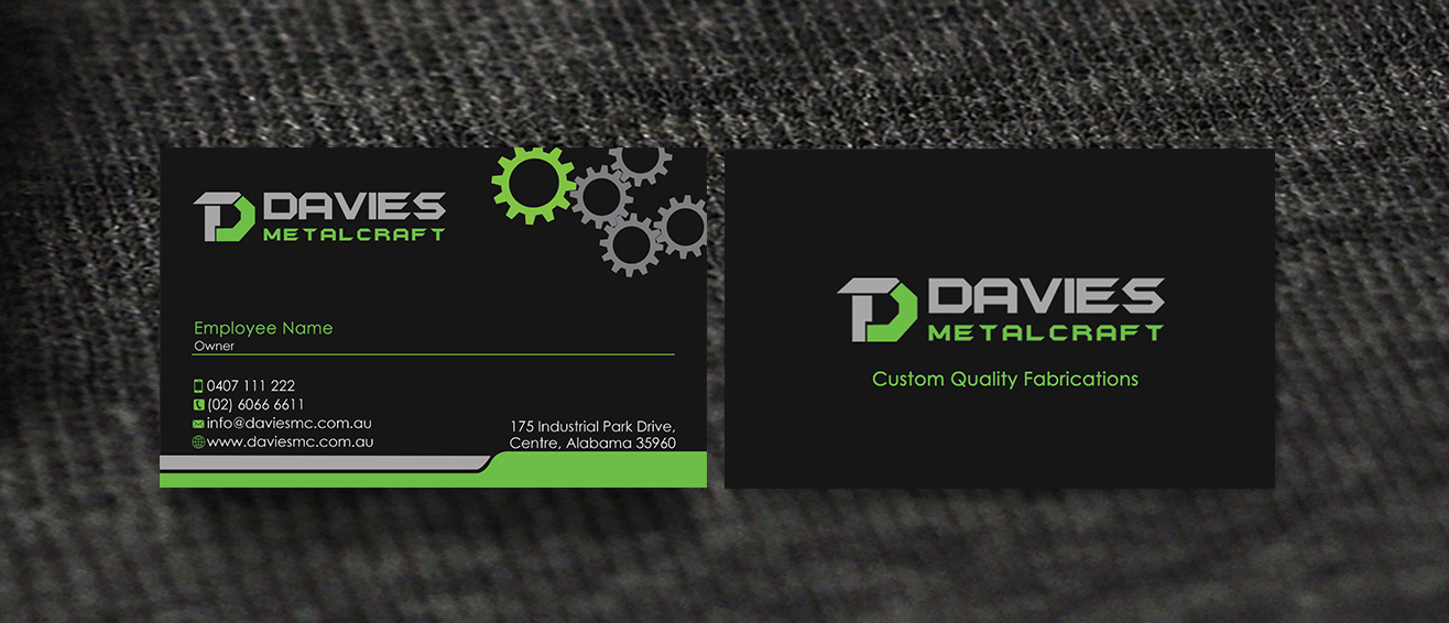 Business Card Design by Designs 2019 for Davies Metalcraft | Design #13974860