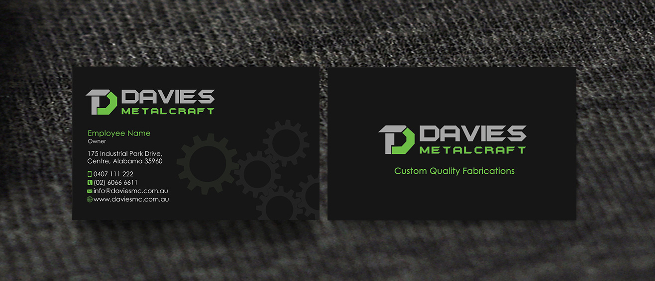 Business Card Design by Designs 2019 for Davies Metalcraft | Design #13974861