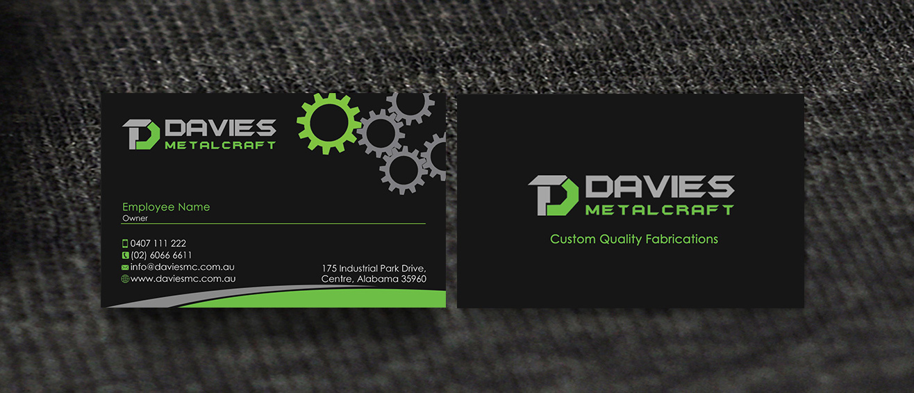 Business Card Design by Designs 2019 for Davies Metalcraft | Design #13974862