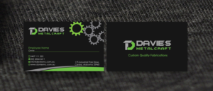 Business Card Design by Designs 2019 for Davies Metalcraft | Design: #13974862