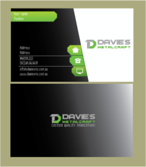 Business Card Design by ppldsign for Davies Metalcraft | Design: #13970601