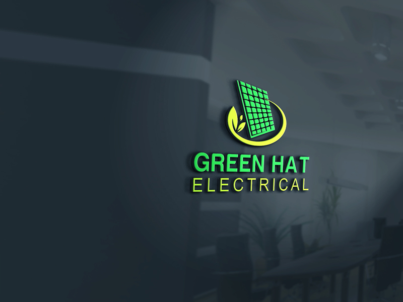 Diseño de Logo por michaljonh para Green Hat Electrical | Diseño #13965091
