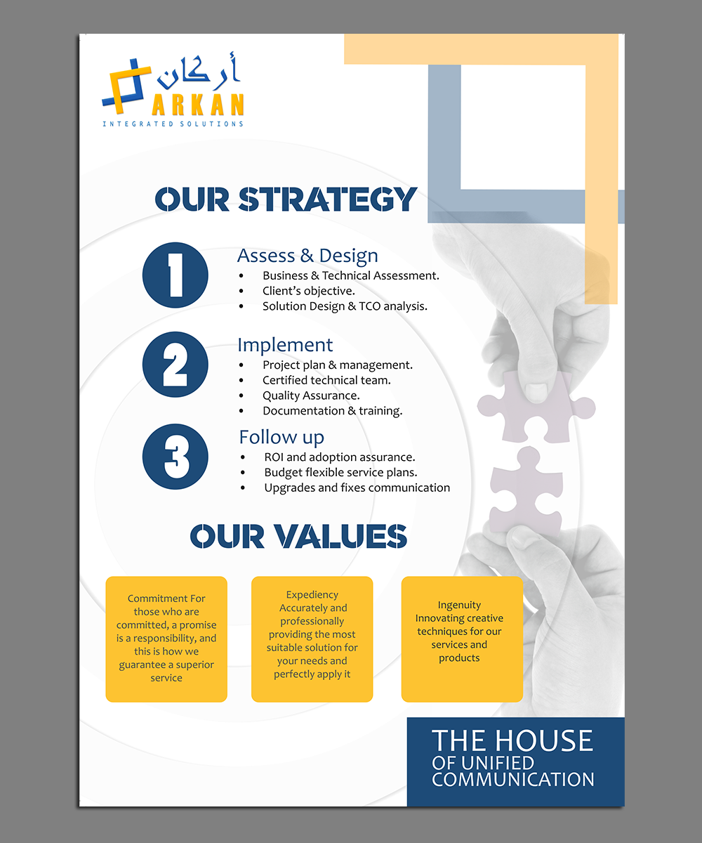 Flyer Design by elveneclipse for Arkan Integrated Solutions | Design #14169114