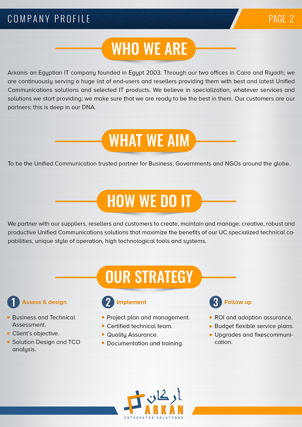 Flyer Design by SAI DESIGNS for Arkan Integrated Solutions | Design #14256826