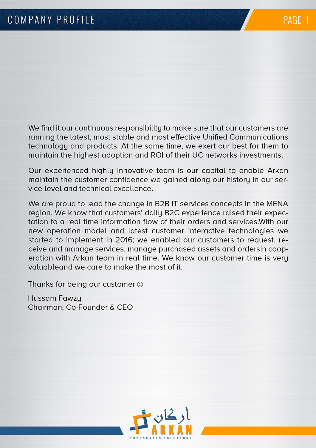 Design de Flyer par SAI DESIGNS pour Arkan Integrated Solutions | Design #14256841