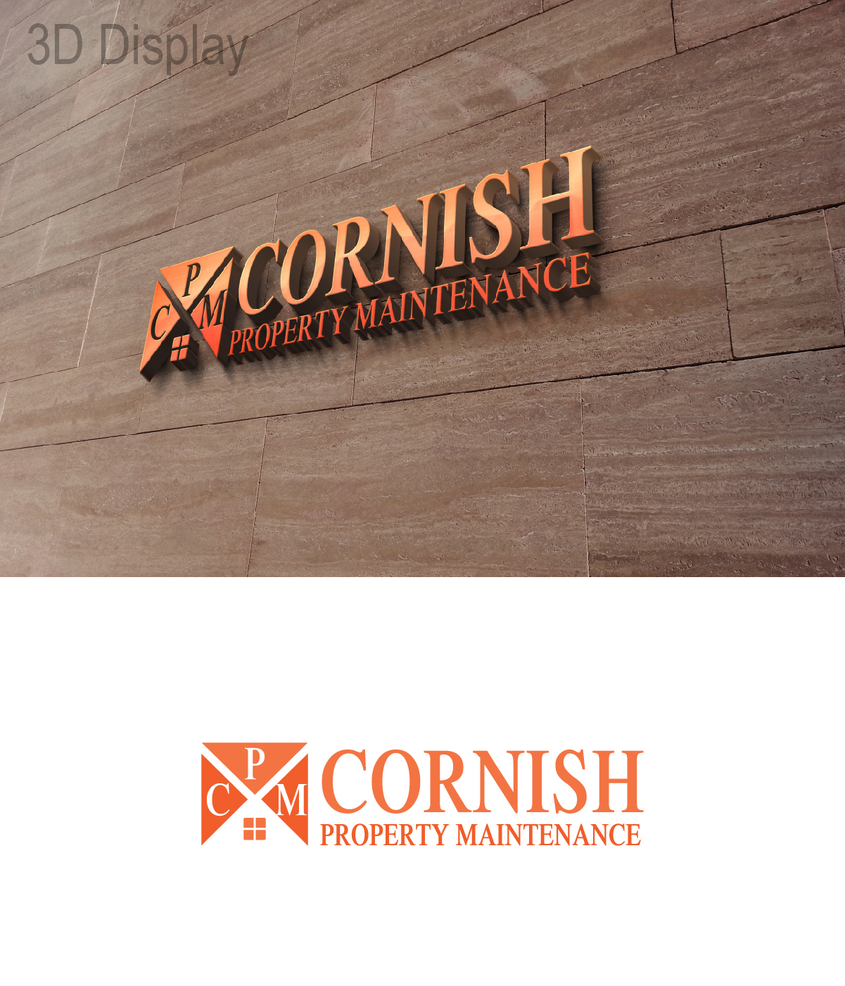 Diseño de Logo por 3Guys para Cornish Property Maintenance | Diseño #14057543