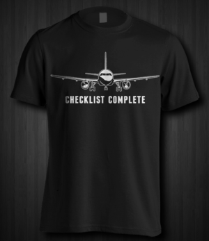 Airline T-shirt, full chest design