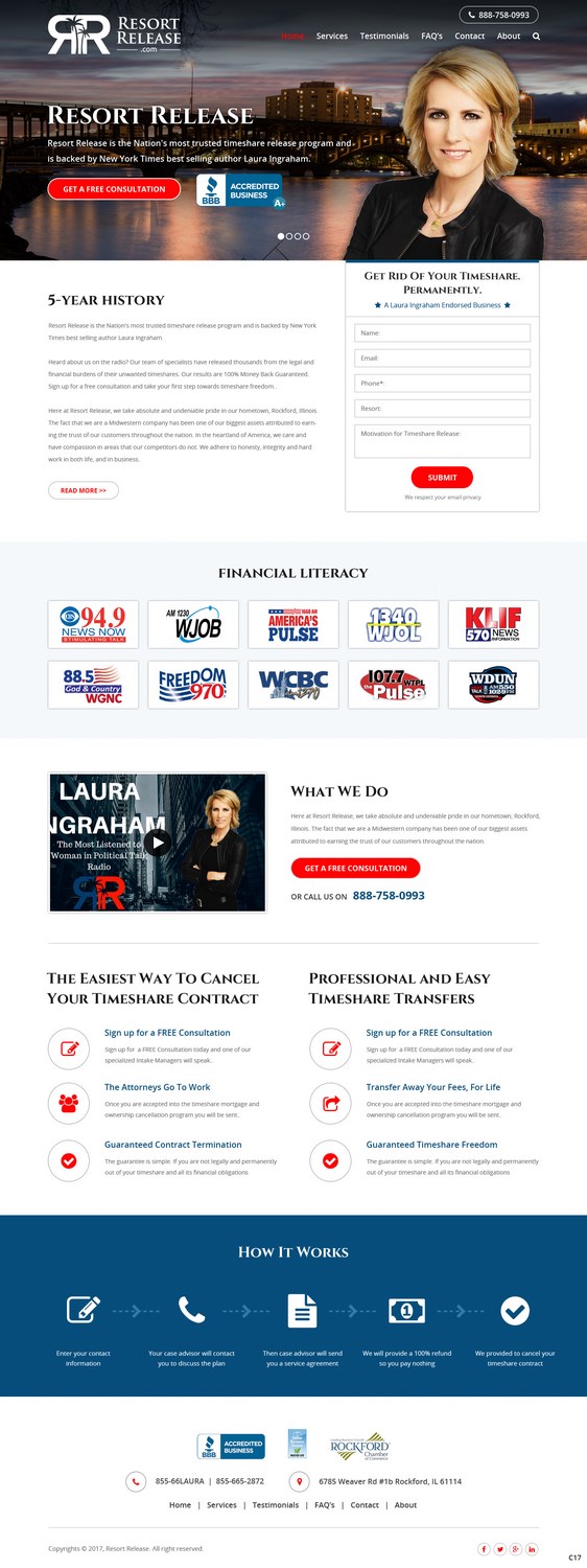 Landing Page Design by pb for ResortRelease.com | Design #13978335