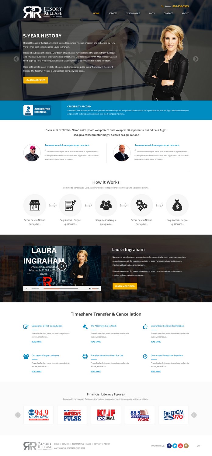 Diseño de Página de Aterrizaje por pb para ResortRelease.com | Diseño #13978761