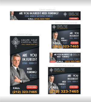 Legal Funding Company needs a banner.  Similar style as website. | Banner Ad Design by broken.bike