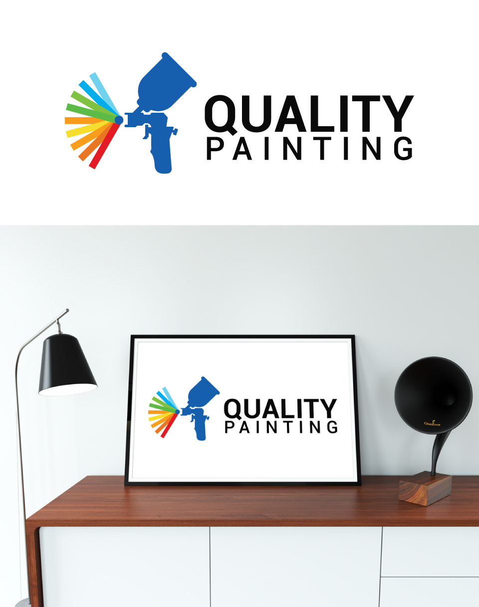 Masculine, Bold, Industrial Logo Design for Quality Painting by
